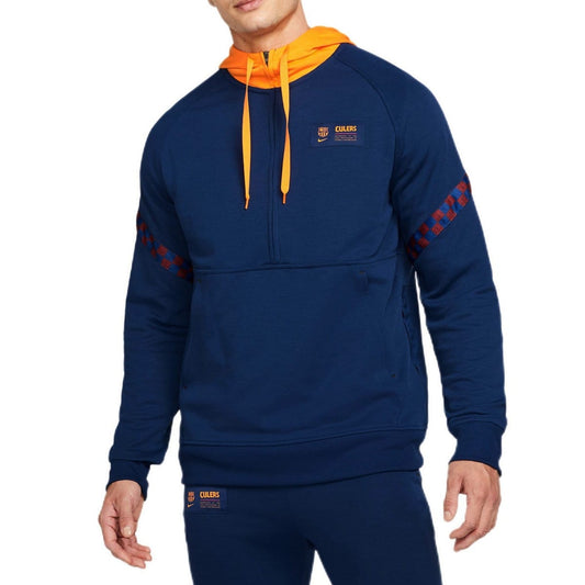 FC Barcelona navy Casual travel fleece tracksuit 2022 - Nike